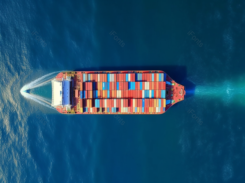 鸟瞰集装箱货轮承运在海上的业务物流进出口海运或货运,高清,摄影图,摄影图片,图片大全,摄影图免费下载